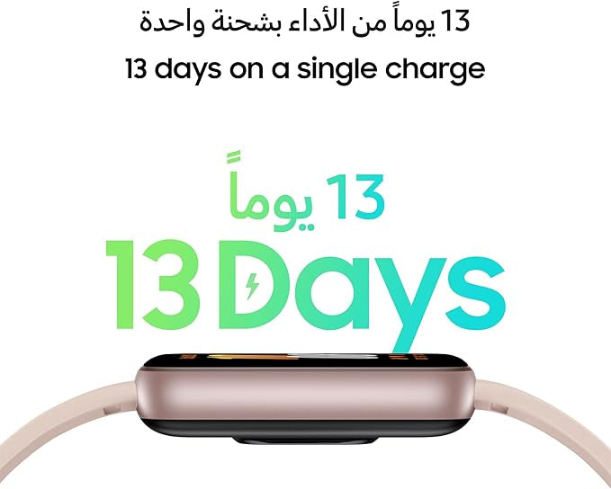 Samsung Galaxy Fit3 Smartwatch, Exercise and Sleep Tracking, Fall Detection, Bluetooth, 40mm, Pink Gold