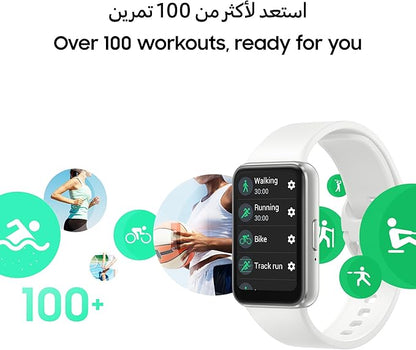 Samsung Galaxy Fit3 Smartwatch, Exercise and Sleep Tracking, Fall Detection, Bluetooth, 40mm, Silver