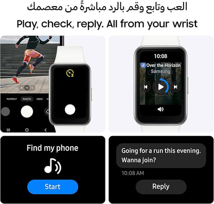 Samsung Galaxy Fit3 Smartwatch, Exercise and Sleep Tracking, Fall Detection, Bluetooth, 40mm, Silver