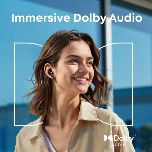 Anker Liberty 5 Earbuds, 9.2mm Wool-Paper Diaphragm Drivers, Adaptive ANC 3.0, 6 Mics with AI, Audio, HearID 4.0, Bluetooth 5.4, IP55 Water and Dust-Resistant, Black