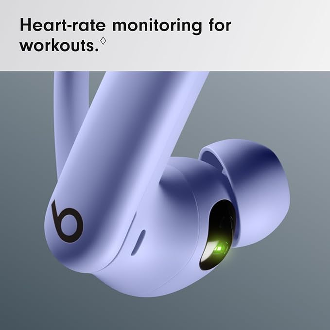 Beats Powerbeats Pro 2 Wireless Bluetooth Earbuds – Noise Cancelling, Heart-Rate Monitor, IPX4, Up to 45 Hours Battery & Wireless Charging Case, works with Apple & Android - Hyper Purple