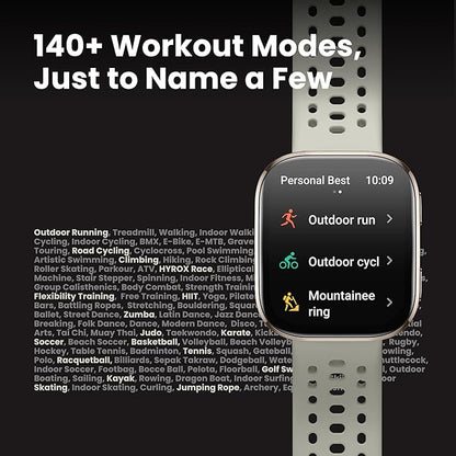 Amazfit Bip 6 Smart Watch 46mm, 14 Day Battery, 1.97" AMOLED Display, GPS & Free Maps, AI, Bluetooth Call & Text, Health, Fitness & Sleep Tracker, 140+ Workout Modes, 5 ATM Water-Resistance