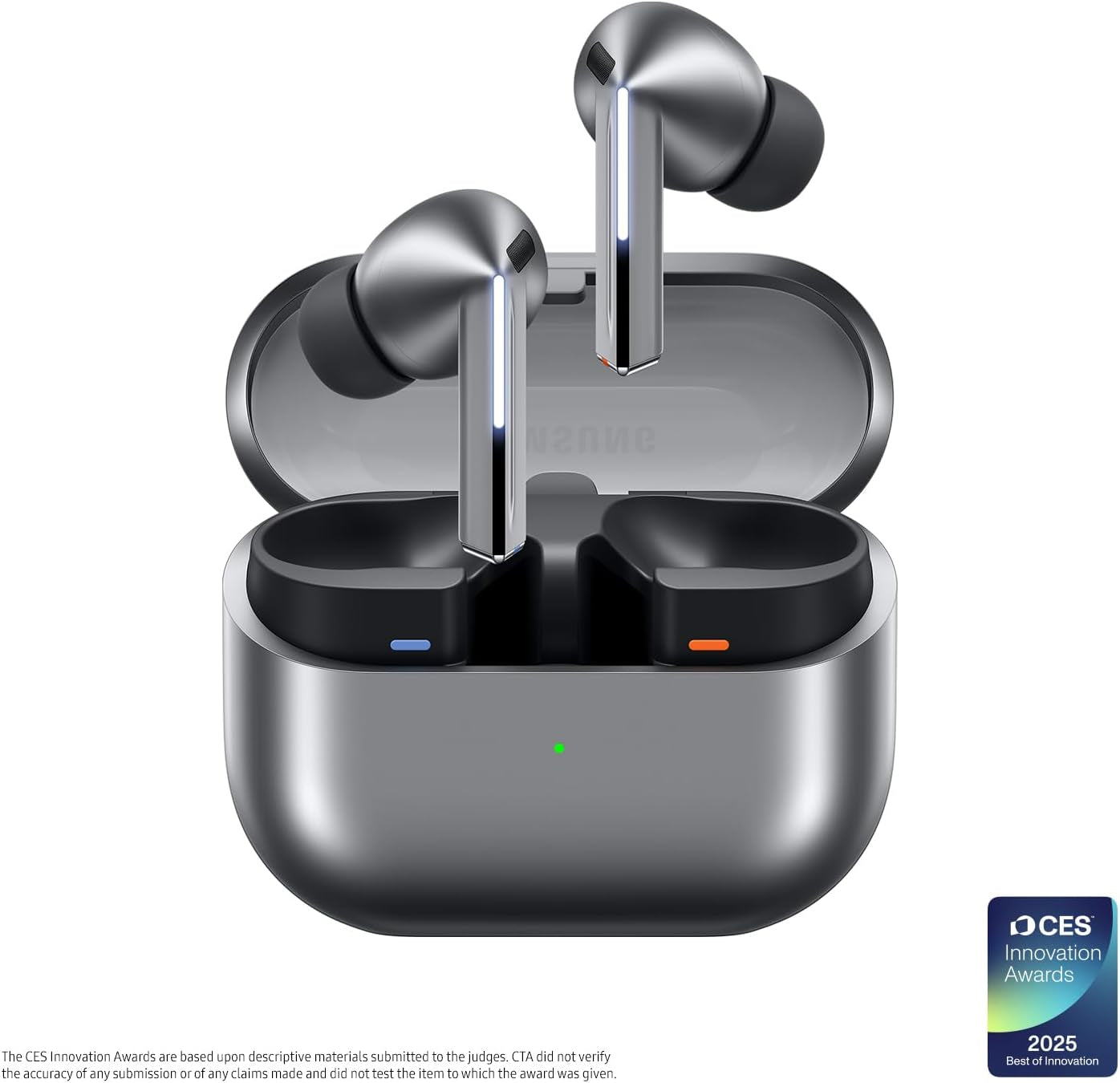 SAMSUNG Galaxy Buds 3 Pro AI True Wireless Bluetooth Earbuds, Noise Cancelling, Sound Optimization, Real-Time Interpreter, Redesigned Comfort Fit, Silver [US Version]