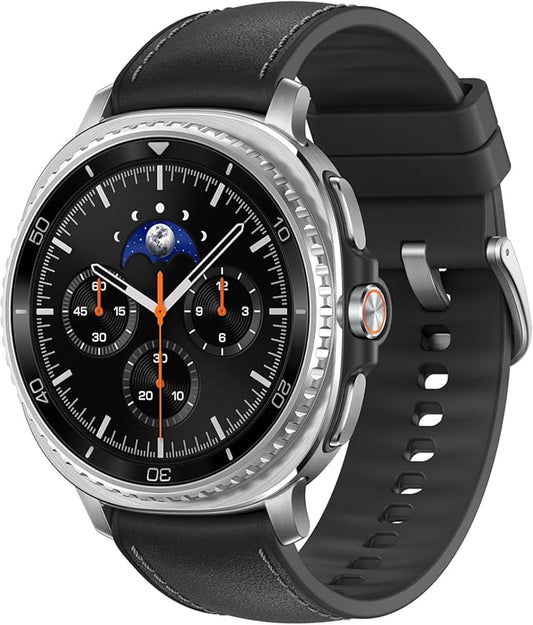 Samsung Galaxy Watch8 Classic Black, Bluetooth, 46mm Smartwatch, Cushion Design, Rotating Bezel, Quick Button, 3nm Processor, Sleep Coaching, Running Coach (UAE Version)