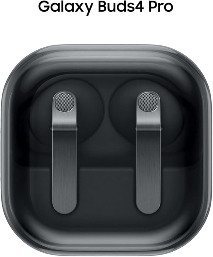 Samsung Galaxy Buds 4 Pro (2026) AI True Wireless Bluetooth Earbuds, Hi-Res Audio, 2-Way Speaker, ANC 2.0, Optimized Comfort, IP57, Live Translation, Black, US Version, 2 Yr Warranty