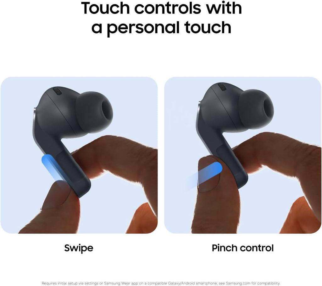 Samsung Galaxy Buds 4 Pro (2026) AI True Wireless Bluetooth Earbuds, Hi-Res Audio, 2-Way Speaker, ANC 2.0, Optimized Comfort, IP57, Live Translation, Black, US Version, 2 Yr Warranty