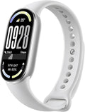 XIAOMI Mi Smart Watch Band 10, 5ATM Waterproof Fitness Step Tracker Sports Digital Smart Watch Health Band for Men Women, 1.72" AMOLED Display, 150+ Sports Modes 24/7 Sleep Monitor (Glacier Silver)