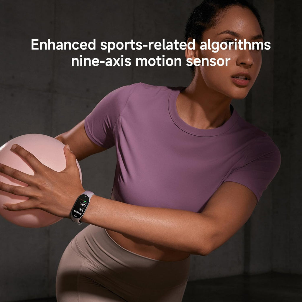 XIAOMI Mi Smart Watch Band 10, 5ATM Waterproof Fitness Step Tracker Sports Digital Smart Watch Health Band for Men Women, 1.72" AMOLED Display, 150+ Sports Modes 24/7 Sleep Monitor (Glacier Silver)