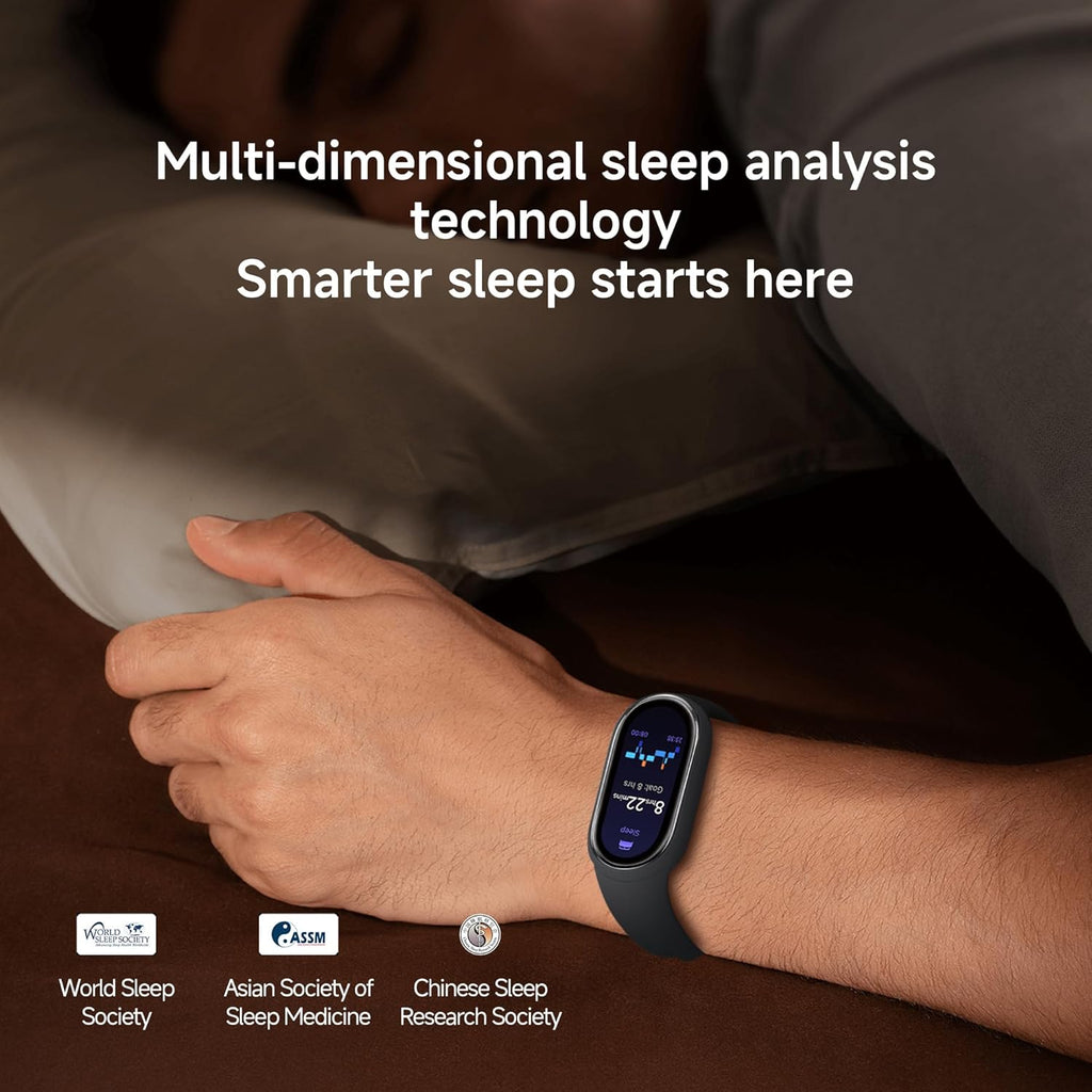 XIAOMI Mi Smart Watch Band 10, 5ATM Waterproof Fitness Step Tracker Sports Digital Smart Watch Health Band for Men Women, 1.72" AMOLED Display, 150+ Sports Modes 24/7 Sleep Monitor (Glacier Silver)