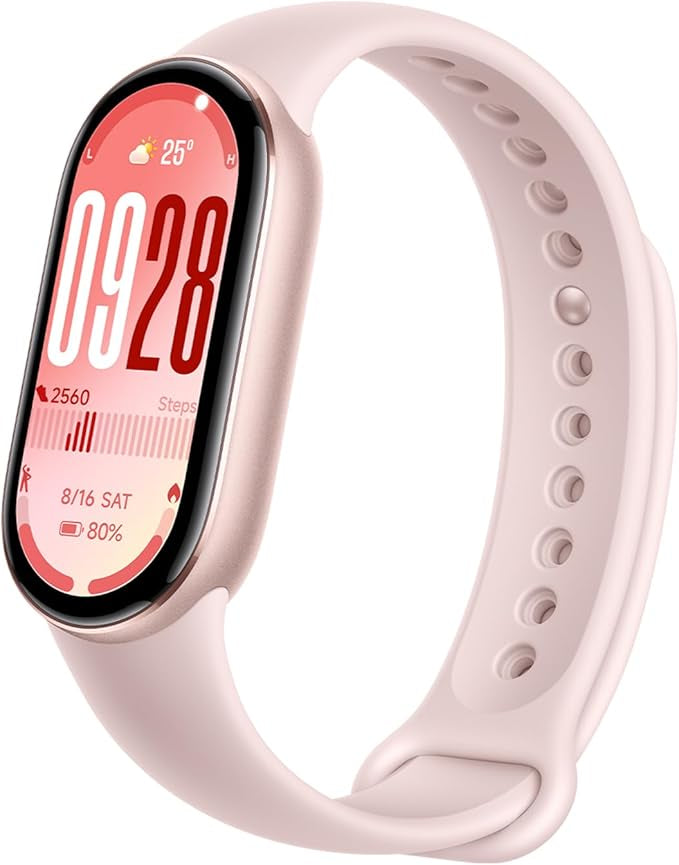 Xiaomi Smart Band 10 Mystic Rose | 1.72''AMOLED Narrow-edge Quadrilateral Display | Professional Workout Analysis | Up to 21-days Battery Life