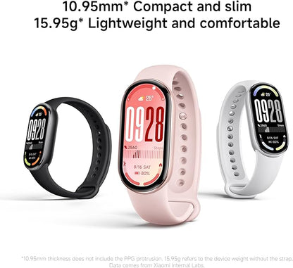 Xiaomi Smart Band 10 Mystic Rose | 1.72''AMOLED Narrow-edge Quadrilateral Display | Professional Workout Analysis | Up to 21-days Battery Life