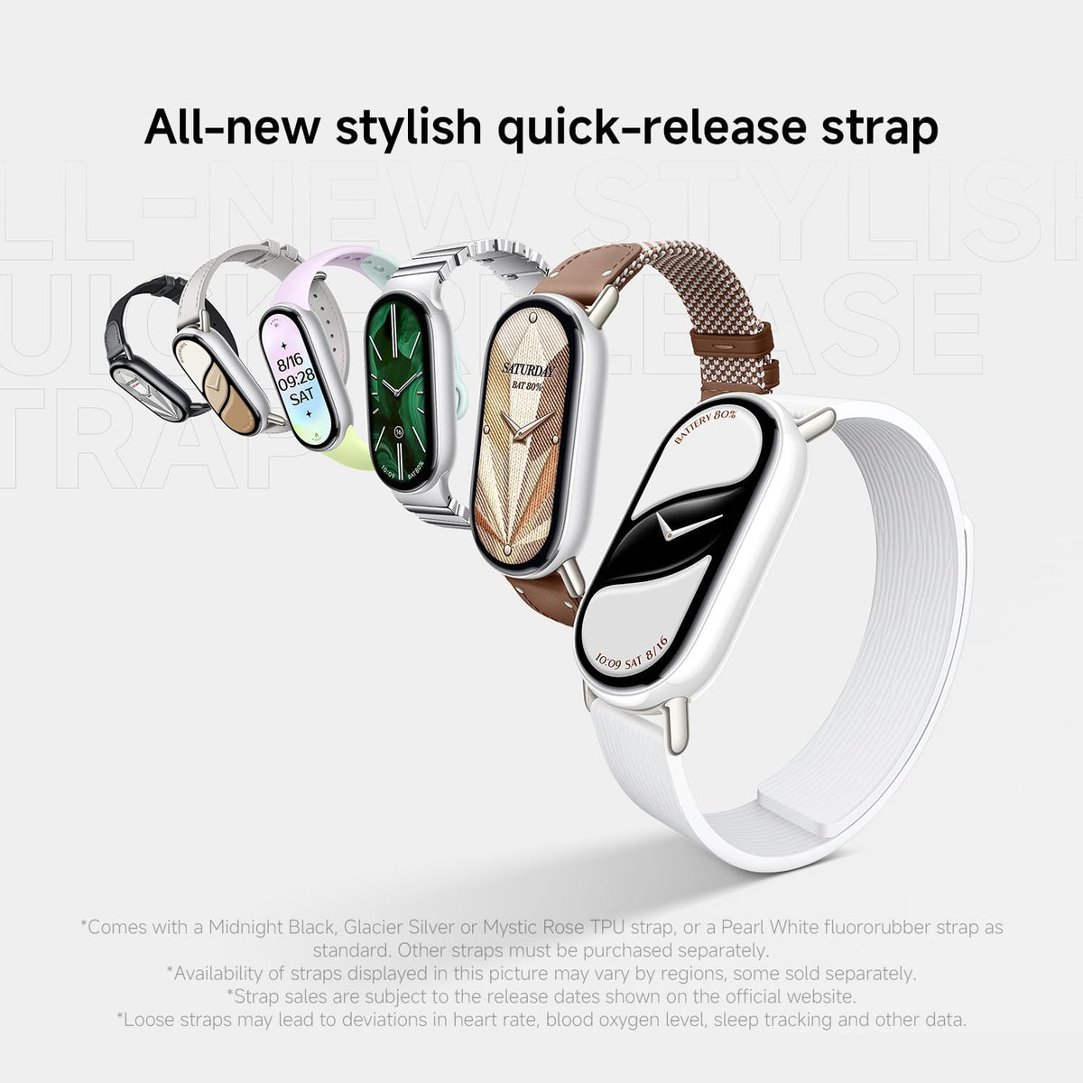 Xiaomi Smart Band 10 Mystic Rose | 1.72''AMOLED Narrow-edge Quadrilateral Display | Professional Workout Analysis | Up to 21-days Battery Life