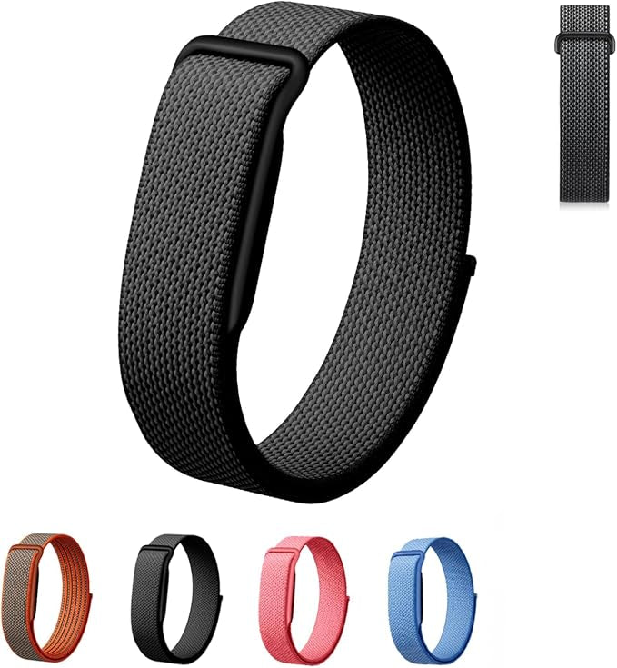 Google Fitbit Air - Screen-Free Fitness Tracker with Sports Activity Tracker, Heart Rate & Sleep Tracker, AI-Powered Personalized Coaching - Raspberry Red