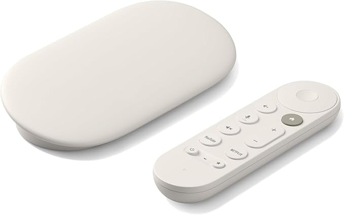Google TV Streamer 4K - Fast Streaming Entertainment With Voice Search Remote - Watch Movies, Shows, Live TV, and Netflix in 4K HDR - Smart Home Control - 32 GB Storage - Porcelain