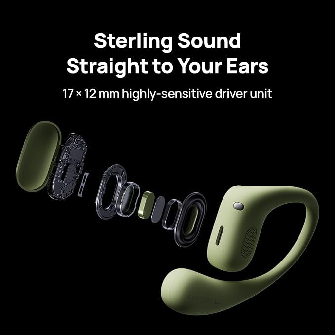 HUAWEI FreeArc Open-Ear Earbuds, Bluetooth Earphones with Sterling Sound, Secure Fit and Comfort, IP57 Water Resistance, 28 Hours Playtime, Sports Earphones, iOS, Android, Windows, Green
