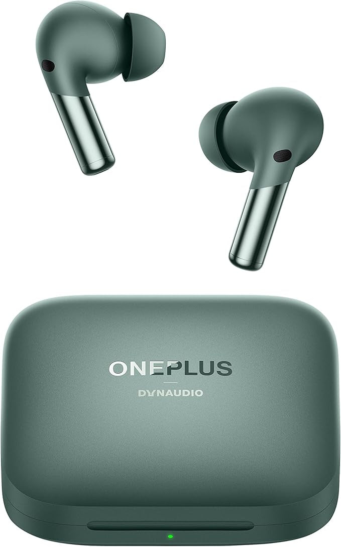 OnePlus Buds Pro 2 - Arbor Green - Audiophile-Grade Sound Quality Co-Created with Dynaudio, Best-in-Class ANC, Immersive Spatial Audio, Up to 39 Hour Playtime with Charging case, Bluetooth 5.3