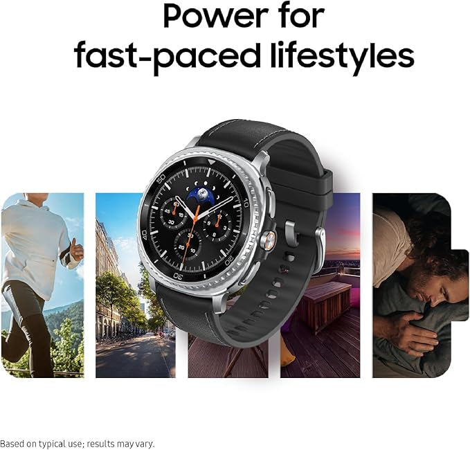 Samsung Galaxy Watch 8 Classic (2025) 46mm Bluetooth Smartwatch, Cushion Design, Rotating Bezel, Quick Button, Sleep Coaching, Running Coach, Energy Score, Black [US Version, 2 Yr Warranty]