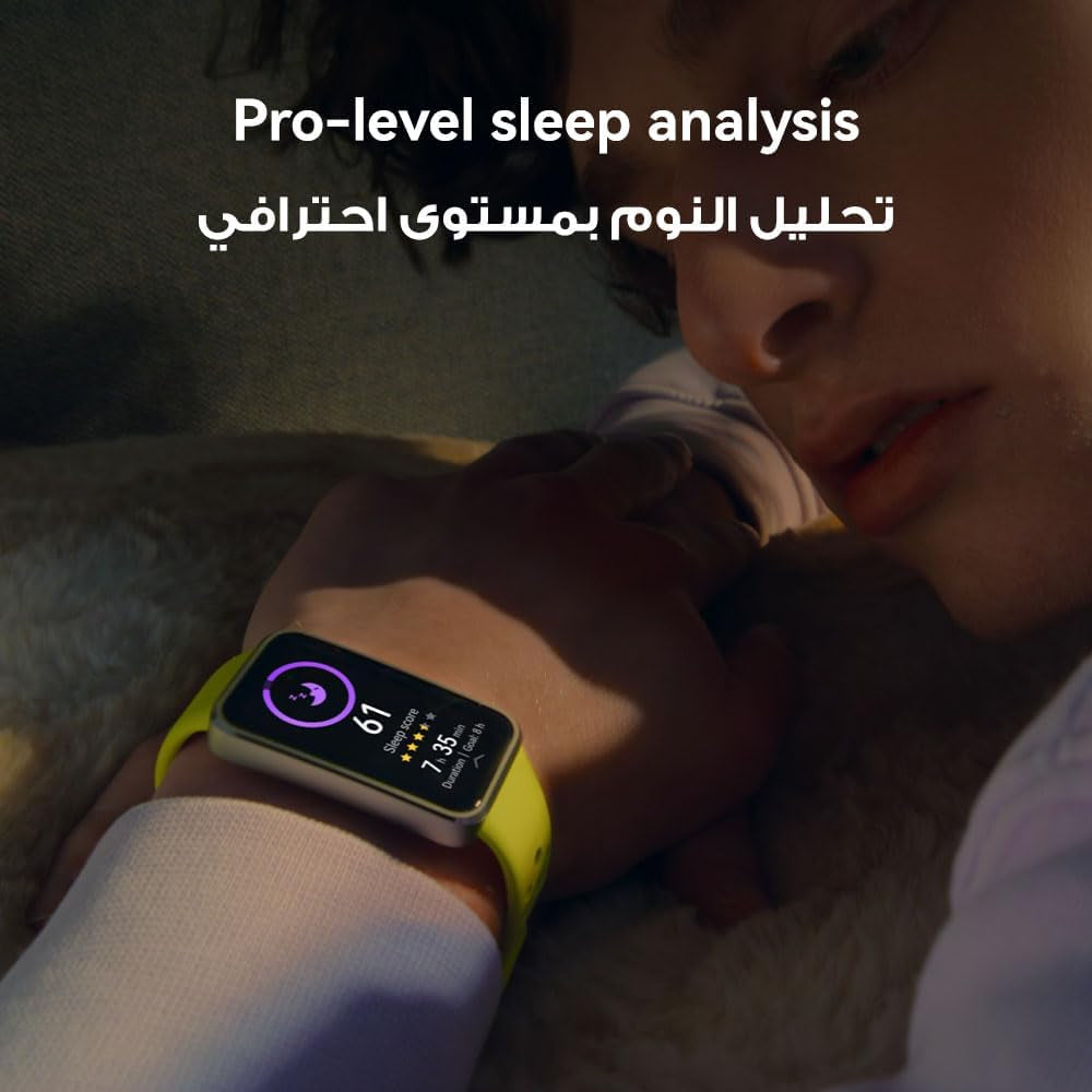 HUAWEI Band 10 Smart Watch, Metallic Design and Comfortable Wearing, Pro-level Sleep Analysis, Emotional Health Aid, 100 Workout Modes, Robust Battery Life, IOS and Android, Pink