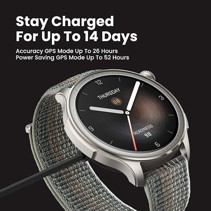 Amazfit Balance Smart Watch, AI Fitness Coach, Sleep & Health Tracker with Body Composition, GPS, Alexa Built-in, Bluetooth Calls, 14-Day Battery, 1.5" AMOLED Display, for Android/iPhone, Grey