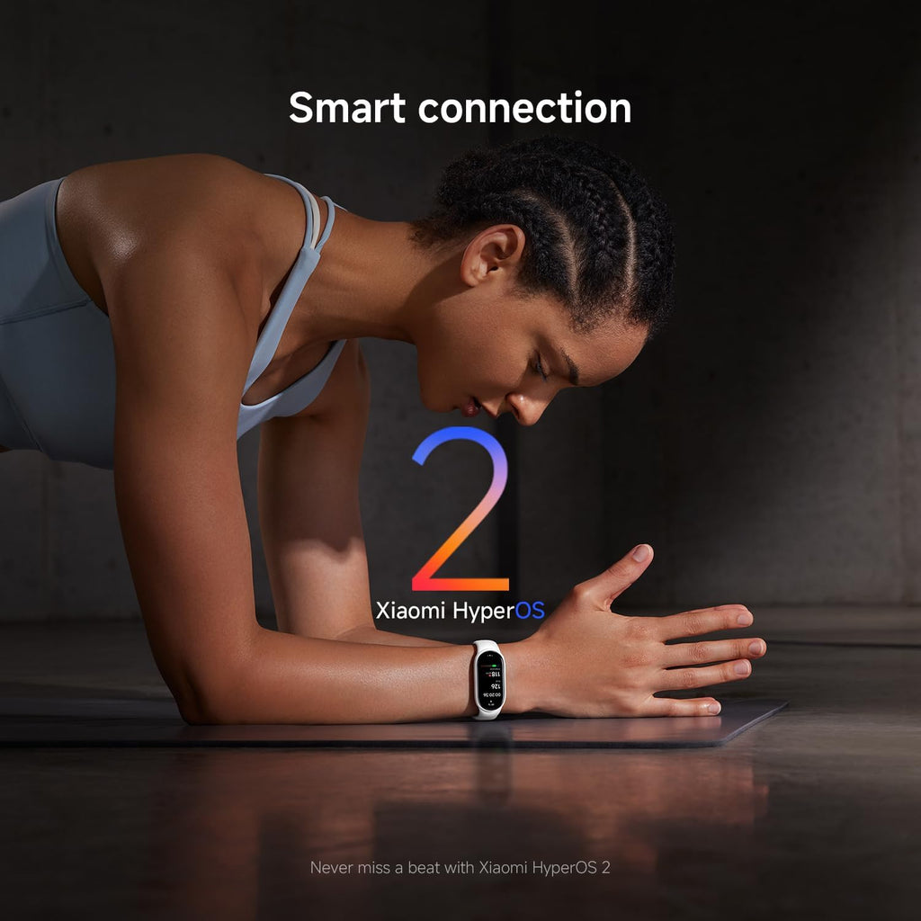 Xiaomi Smart Band 10 Glacier Silver| 1.72''AMOLED Narrow-edge Quadrilateral Display | Professional Workout Analysis | Up to 21-days Battery Life