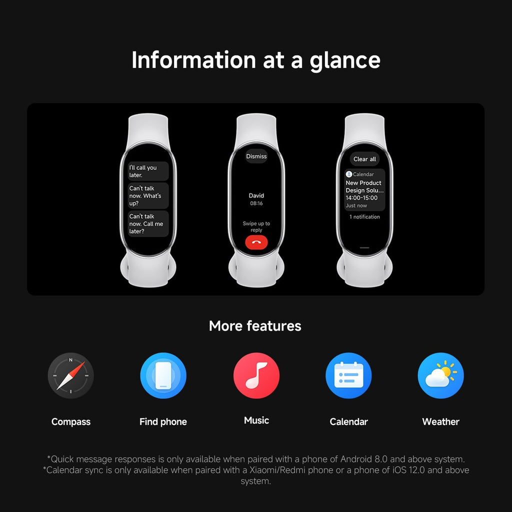 Xiaomi Smart Band 10 Glacier Silver| 1.72''AMOLED Narrow-edge Quadrilateral Display | Professional Workout Analysis | Up to 21-days Battery Life