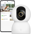 Xiaomi C701 4K 8MP Pan/Tilt Indoor Camera House WiFi Security Camera 360° Coverage AI Detection Night Vision Baby Pets Dogs Monitor Cameras Works with Alexa & Google