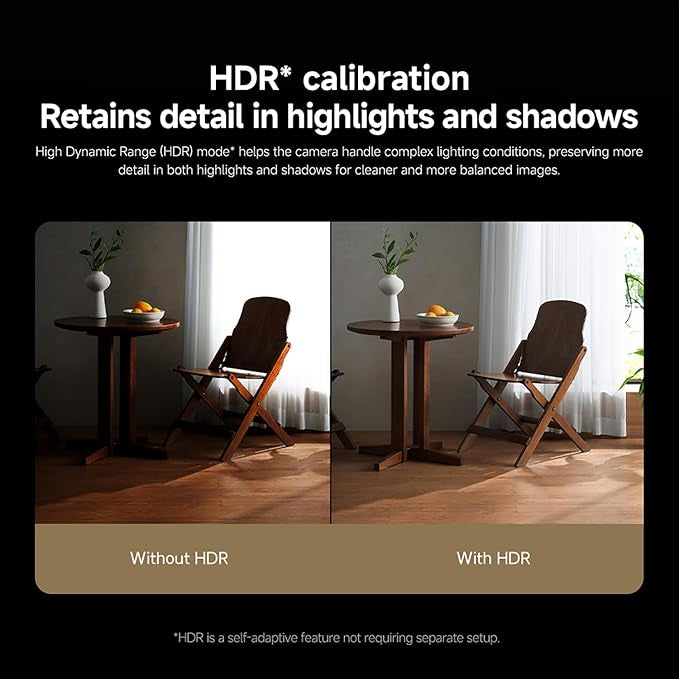 Xiaomi C701 4K 8MP Pan/Tilt Indoor Camera House WiFi Security Camera 360° Coverage AI Detection Night Vision Baby Pets Dogs Monitor Cameras Works with Alexa & Google