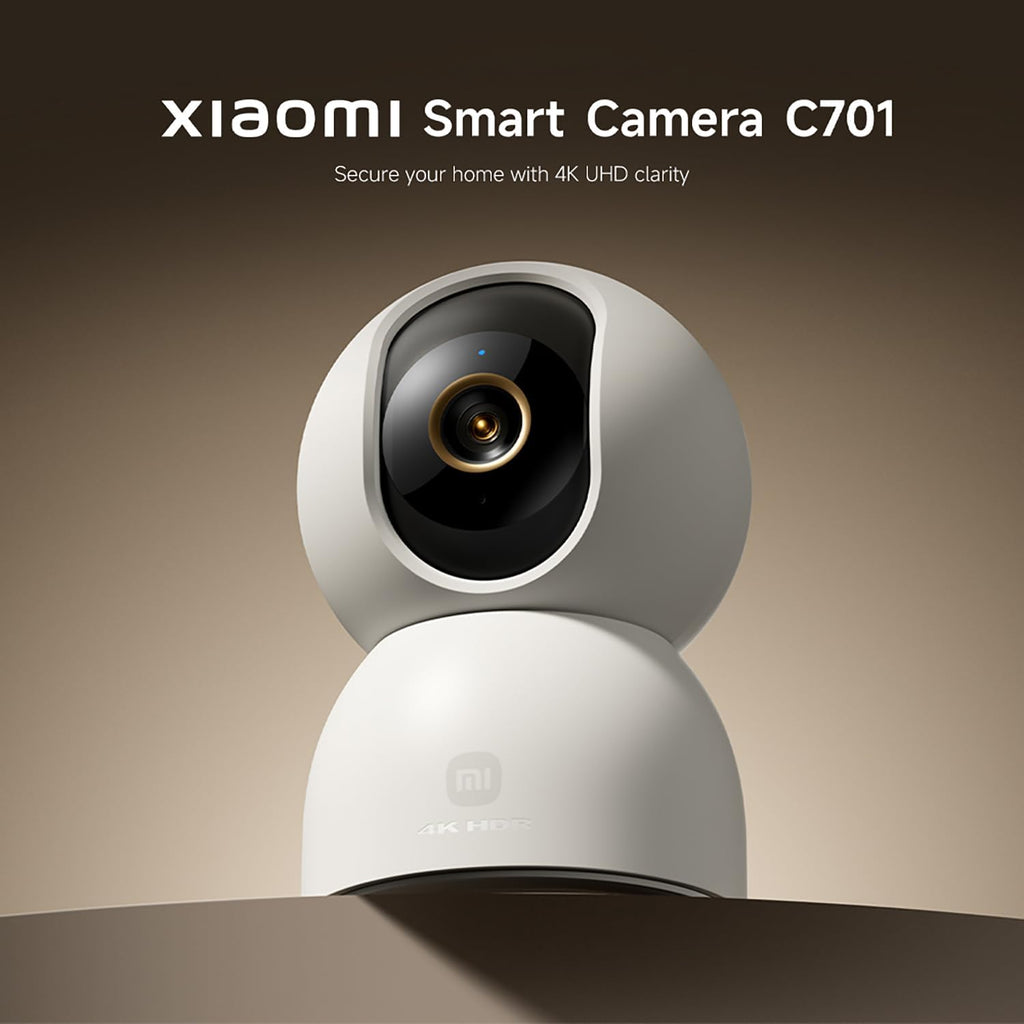 Xiaomi C701 4K 8MP Pan/Tilt Indoor Camera House WiFi Security Camera 360° Coverage AI Detection Night Vision Baby Pets Dogs Monitor Cameras Works with Alexa & Google