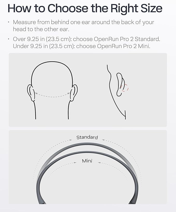 SHOKZ OpenRun Pro 2 Mini Bone Conduction Sports Headphones, Open-Ear Wireless Earphones with Bluetooth 5.3, Noise Cancelling Mics, IP55 Waterproof, 12h Playtime for Running, USB-C Quick Charge, Orange