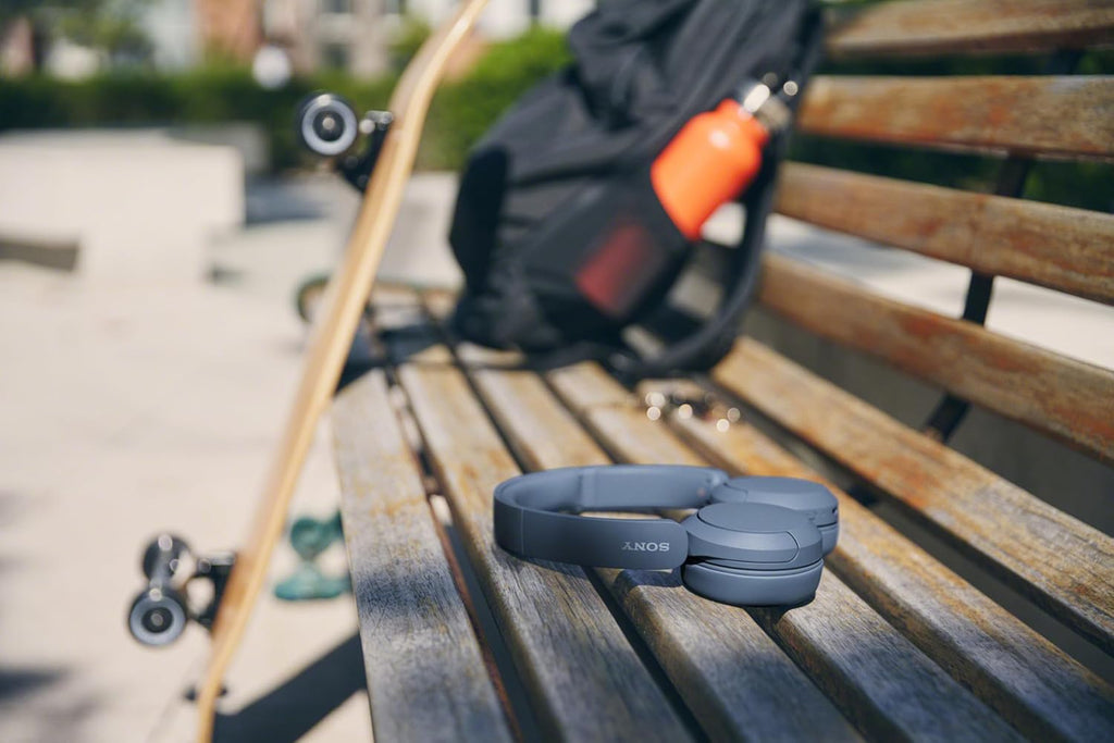 Sony WH-CH520 Wireless Headphones, 50 hours battery life, Clearer hands-free calling, Multipoint Connection, On-ear style, Blue, UAE Version - 1-Year warranty