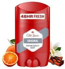 Old Spice Original Deodorant Stick for Men, 50 ml, 48H Fresh, Long-Lasting Fragrance in Perfume Quality, 0% Aluminium Salts, No Stains on Black and White, Made from 50% Recycled Plastic