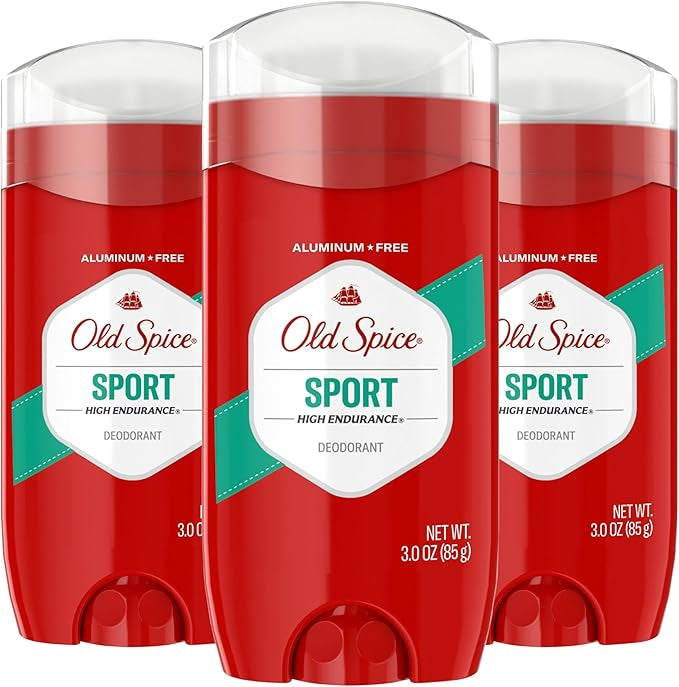 Old Spice Aluminum Free Deodorant For Men, High Endurance Sport Scent, Long-Lasting Odor Protection, Daily Freshness - 85g Pack Of 3 (3.0OZ)
