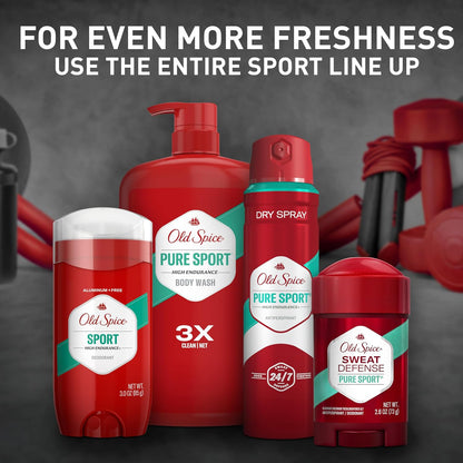 Old Spice Aluminum Free Deodorant For Men, High Endurance Sport Scent, Long-Lasting Odor Protection, Daily Freshness - 85g Pack Of 3 (3.0OZ)