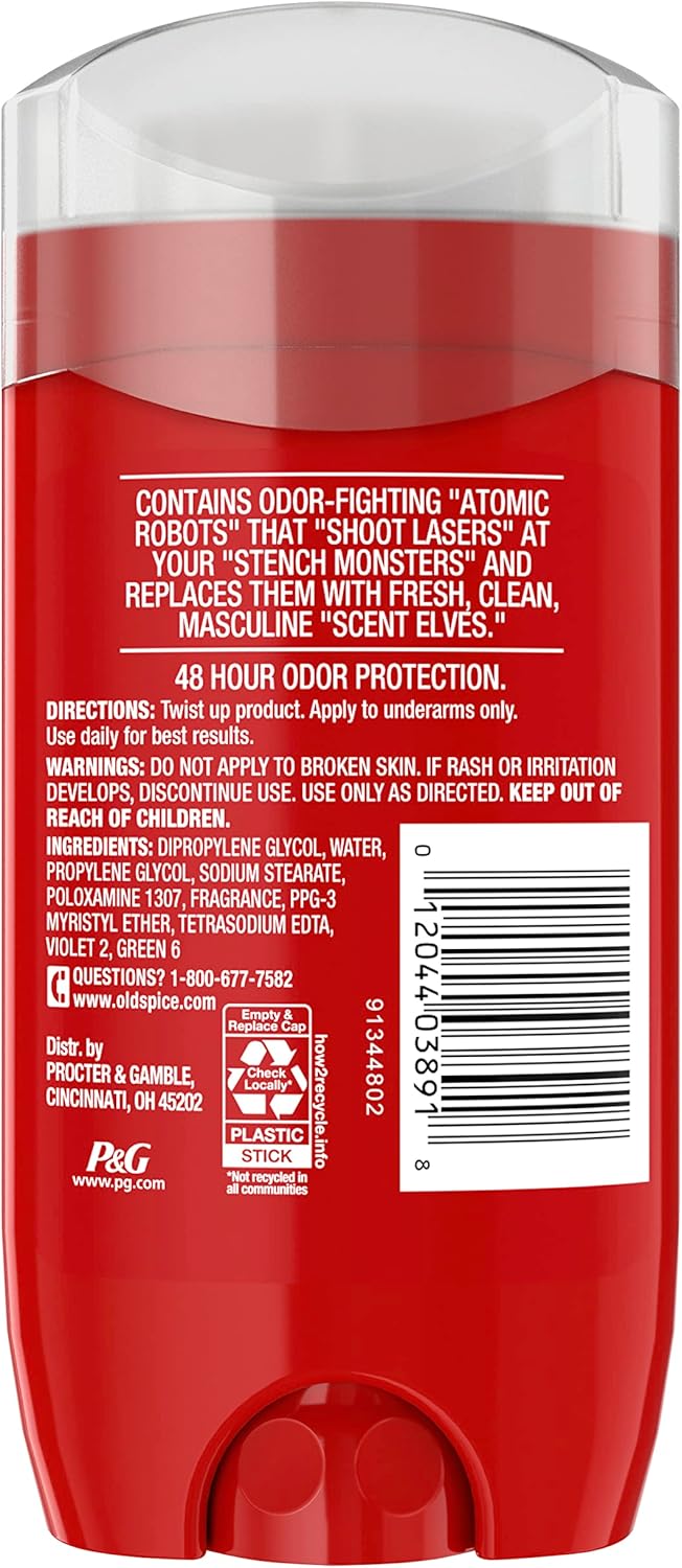 Old Spice Aluminum Free Deodorant For Men, High Endurance Sport Scent, Long-Lasting Odor Protection, Daily Freshness - 85g Pack Of 3 (3.0OZ)