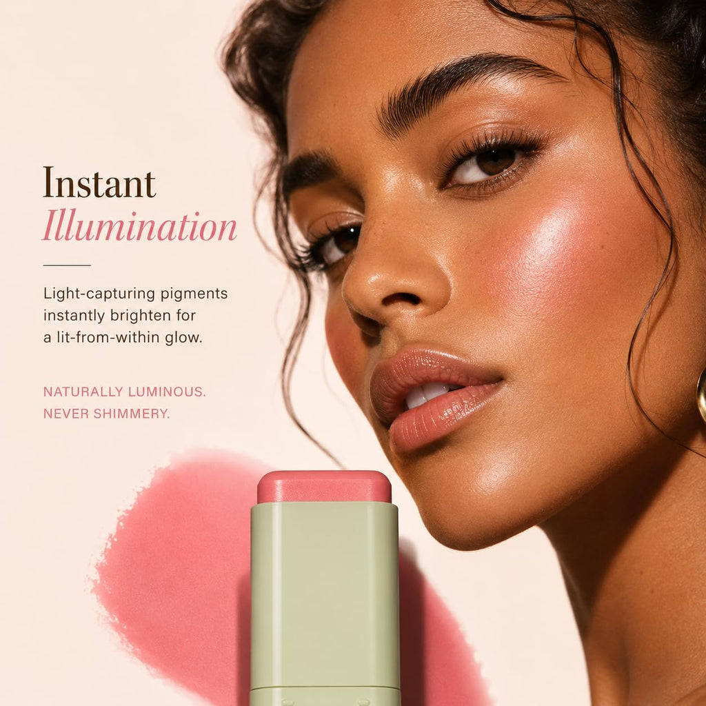 Pixi On-the-Glow Blush - CheekTone, pH Reactive Hydrating Tinted Moisture Blush Stick with Ginseng, Aloe Vera & Fruit Extracts, For Cheeks & Lips, 19g / 0.6oz, Paraben-Free