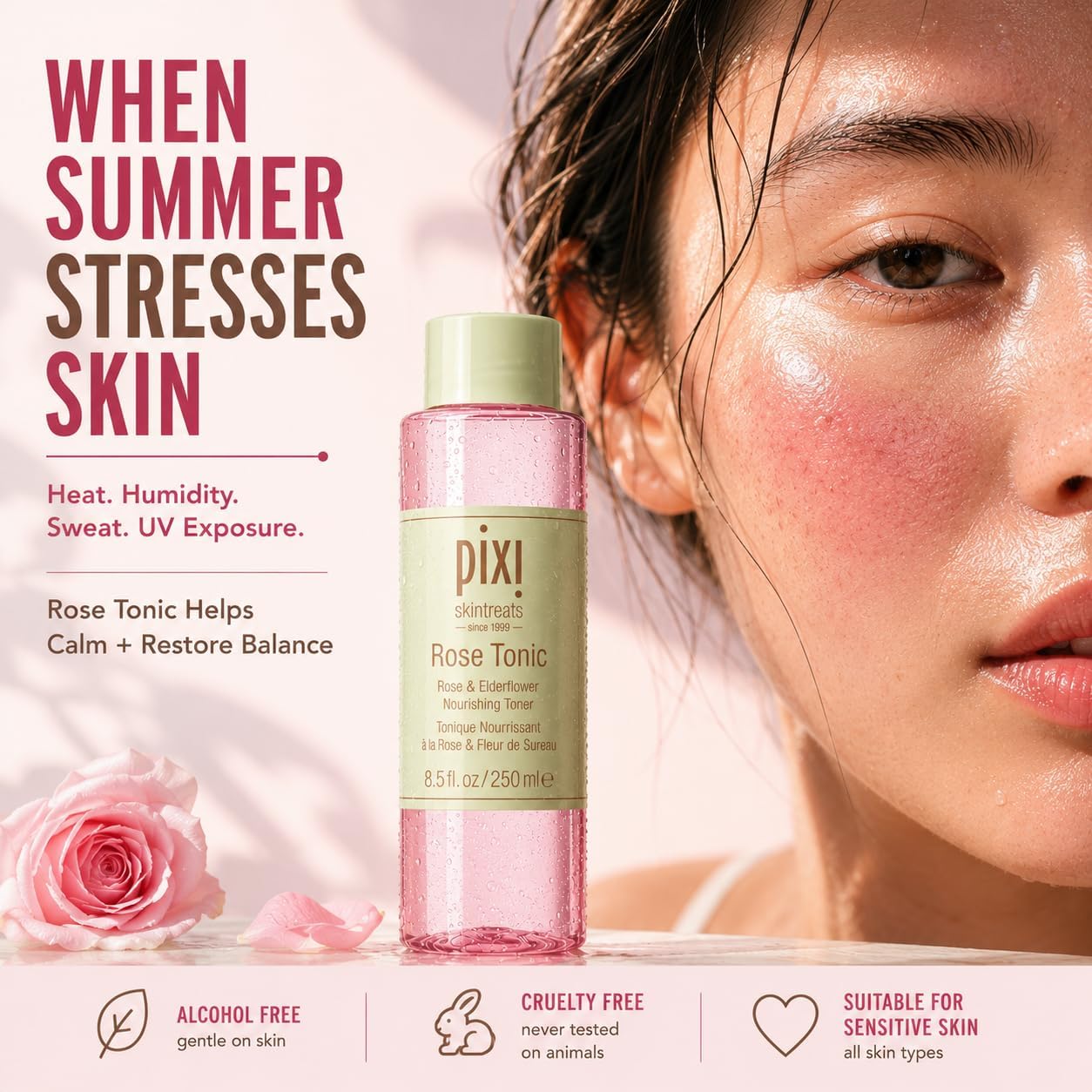 Pixi Skintreats Rose Tonic - 100ml