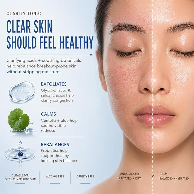 Pixi Clarity Tonic 250ml - leaving skin hydrated and smooth