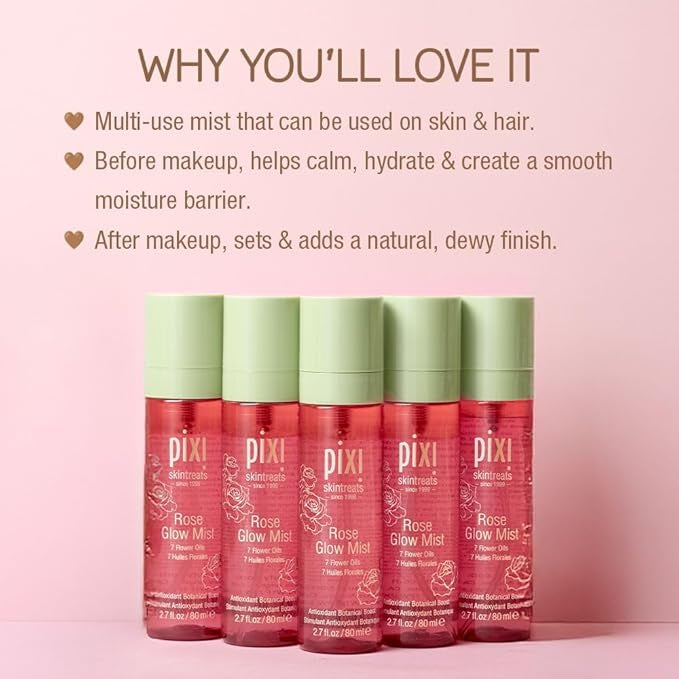 Pixi by Petra Rose Glow Mist - 2.70 fl oz Rose Glow