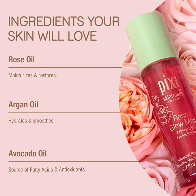 Pixi by Petra Rose Glow Mist - 2.70 fl oz Rose Glow