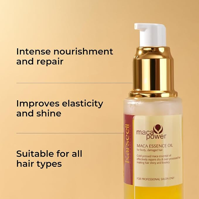 Karseell Collagen Hair Treatment Deep Repair Conditioning, Hair Mask Argan Oil Set for Dry Damaged Hair All Hair Types 16.9floz + 1.69floz