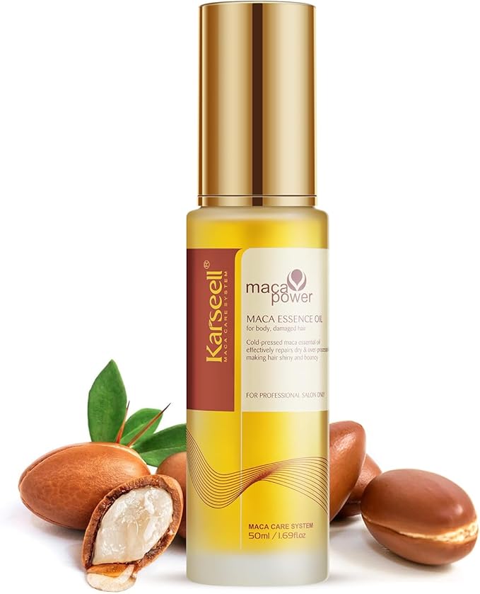 Karseell Argan Oil for Hair Healing Cold Pressed Weightless Moroccan Oil Hair Oil for Dry Damaged Hair 50ml