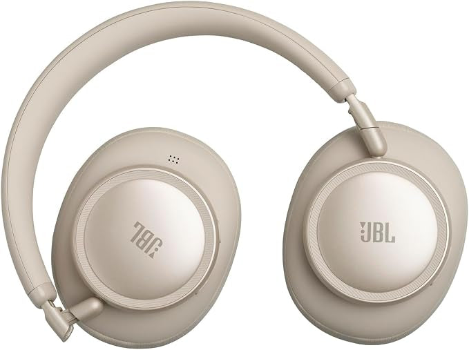 JBL Live 780NC Wireless Over-Ear Headphones with Adaptive Noise Cancelling, Spatial Sound, Voice Control and JBL Pure Bass, Champagne