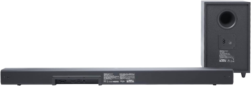 JBL Cinema SB550 3.1 Channel Soundbar with 250W Dolby Audio, Wireless 5.25" Subwoofer, HDMI ARC, Optical Input & Bluetooth Streaming for TV, Home Cinema Audio System, Black
