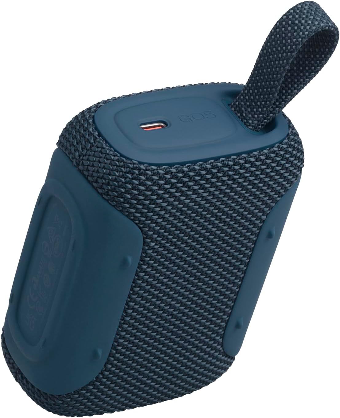 JBL Go 5 Portable Bluetooth Speaker with Ambient Edge Lighting, IP68 Waterproof & Dustproof, 10H Playtime, AirTouch Stereo Pairing, Auracast™, USB-C Lossless Audio – Compact & Drop-Proof, Blue