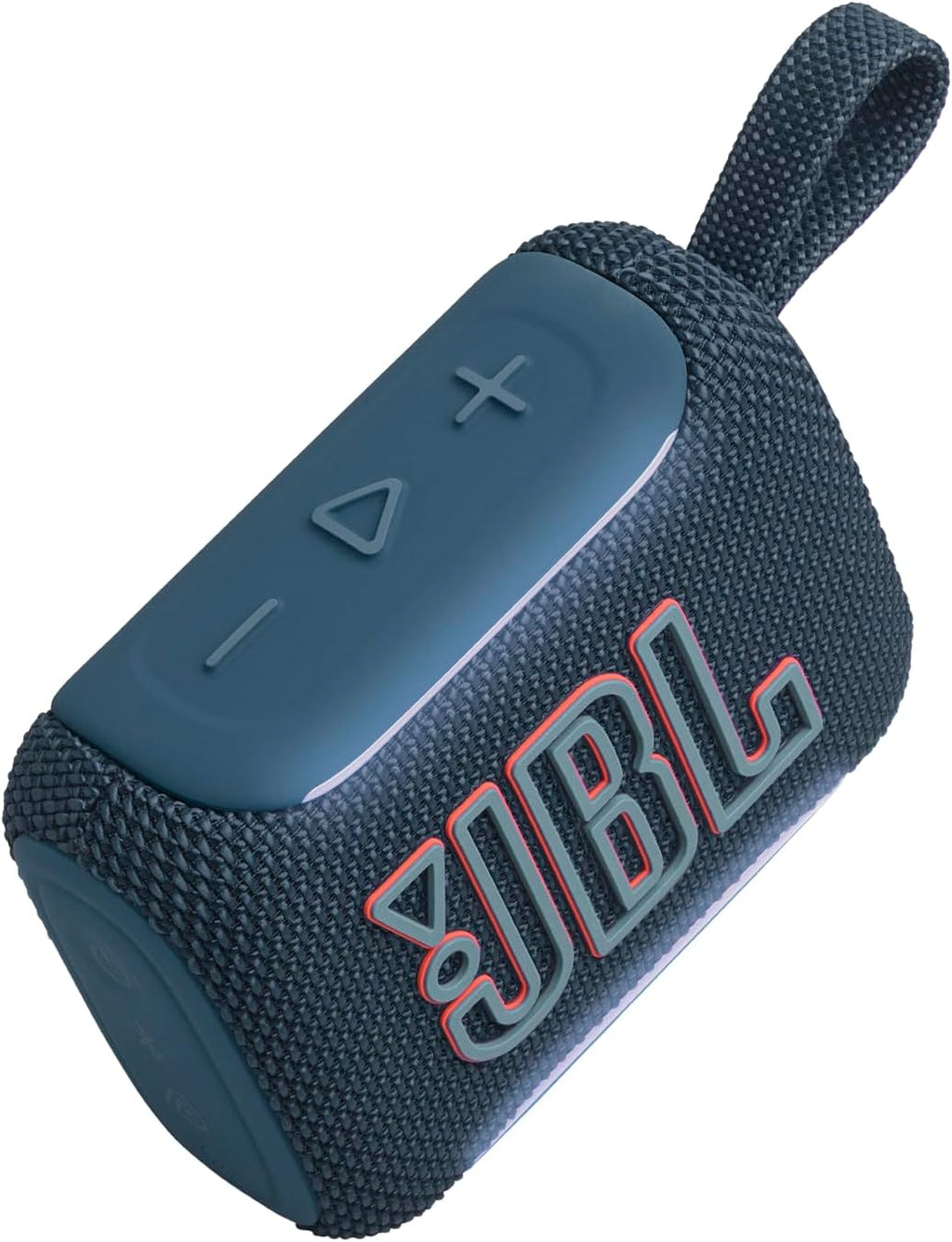 JBL Go 5 Portable Bluetooth Speaker with Ambient Edge Lighting, IP68 Waterproof & Dustproof, 10H Playtime, AirTouch Stereo Pairing, Auracast™, USB-C Lossless Audio – Compact & Drop-Proof, Blue