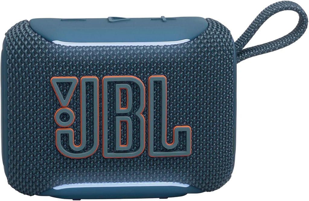 JBL Go 5 Portable Bluetooth Speaker with Ambient Edge Lighting, IP68 Waterproof & Dustproof, 10H Playtime, AirTouch Stereo Pairing, Auracast™, USB-C Lossless Audio – Compact & Drop-Proof, Blue