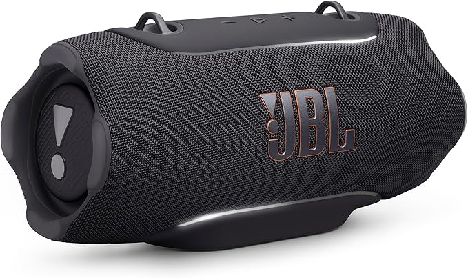 JBL Xtreme 5 - Portable Waterproof Speaker with Massive Legendary JBL Sound, Ambient Edge Lighting, Convenient Shoulder Strap, Supports Lossless USB-C Audio, Built-in powerbank & Auracast™ (Black)