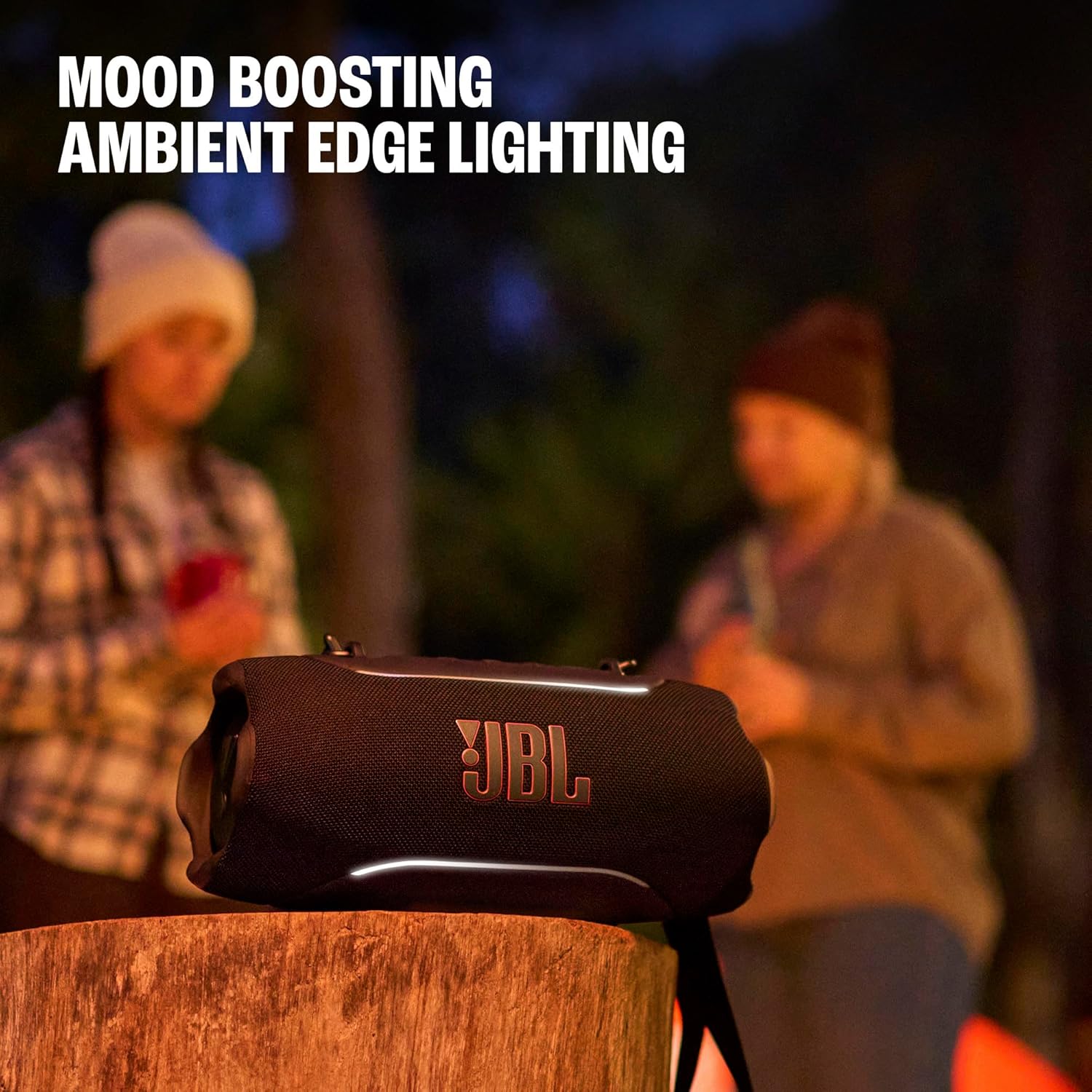 JBL Xtreme 5 - Portable Waterproof Speaker with Massive Legendary JBL Sound, Ambient Edge Lighting, Convenient Shoulder Strap, Supports Lossless USB-C Audio, Built-in powerbank & Auracast™ (Black)