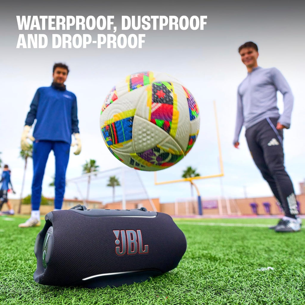 JBL Xtreme 5 - Portable Waterproof Speaker with Massive Legendary JBL Sound, Ambient Edge Lighting, Convenient Shoulder Strap, Supports Lossless USB-C Audio, Built-in powerbank & Auracast™ (Black)
