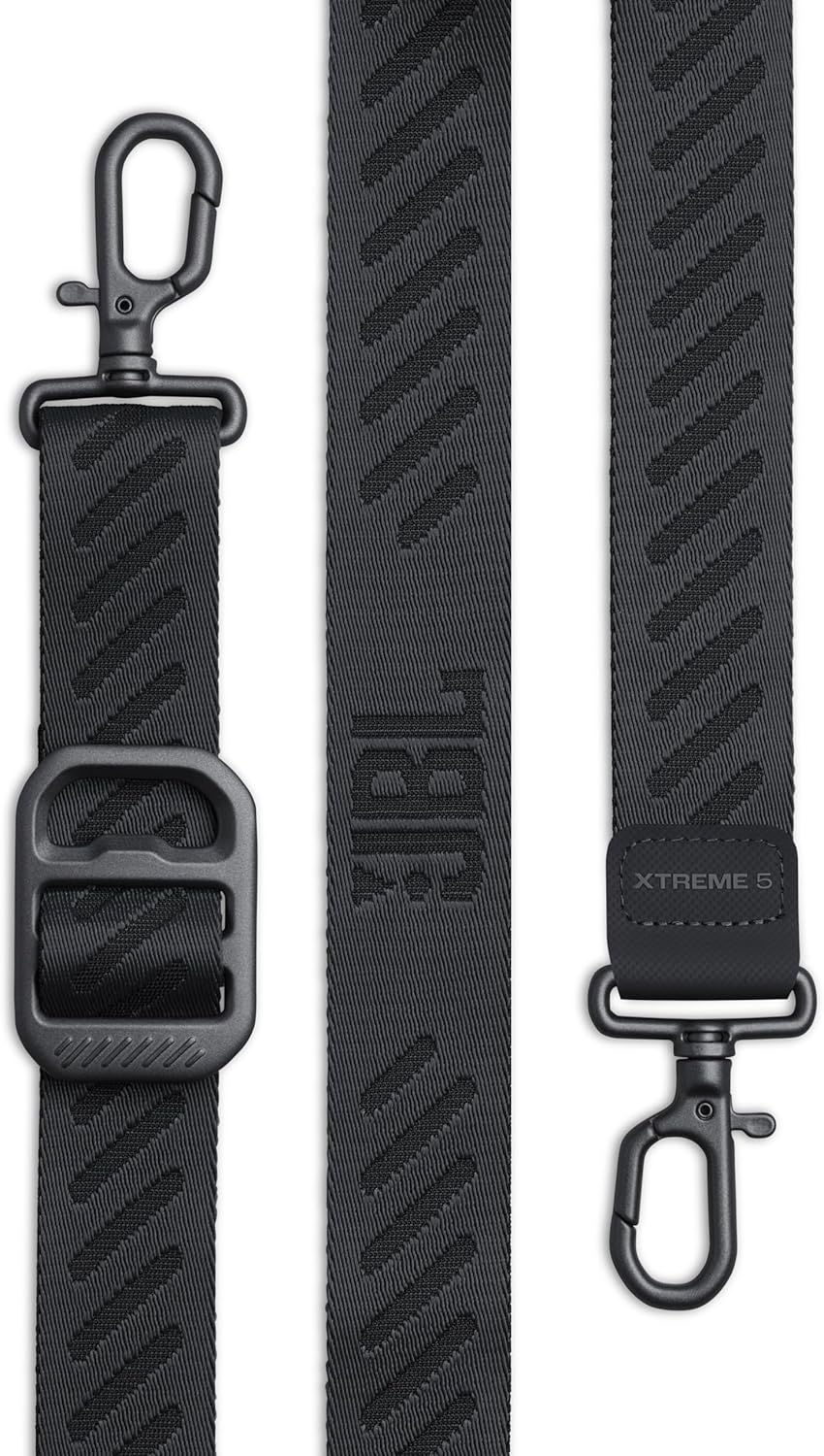 JBL Xtreme 5 - Portable Waterproof Speaker with Massive Legendary JBL Sound, Ambient Edge Lighting, Convenient Shoulder Strap, Supports Lossless USB-C Audio, Built-in powerbank & Auracast™ (Black)